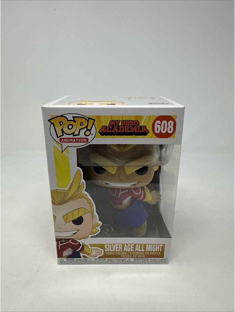 FUNKO POP! Animation: My Hero Academia Silver Age All Might 608 - Vinyl Figure